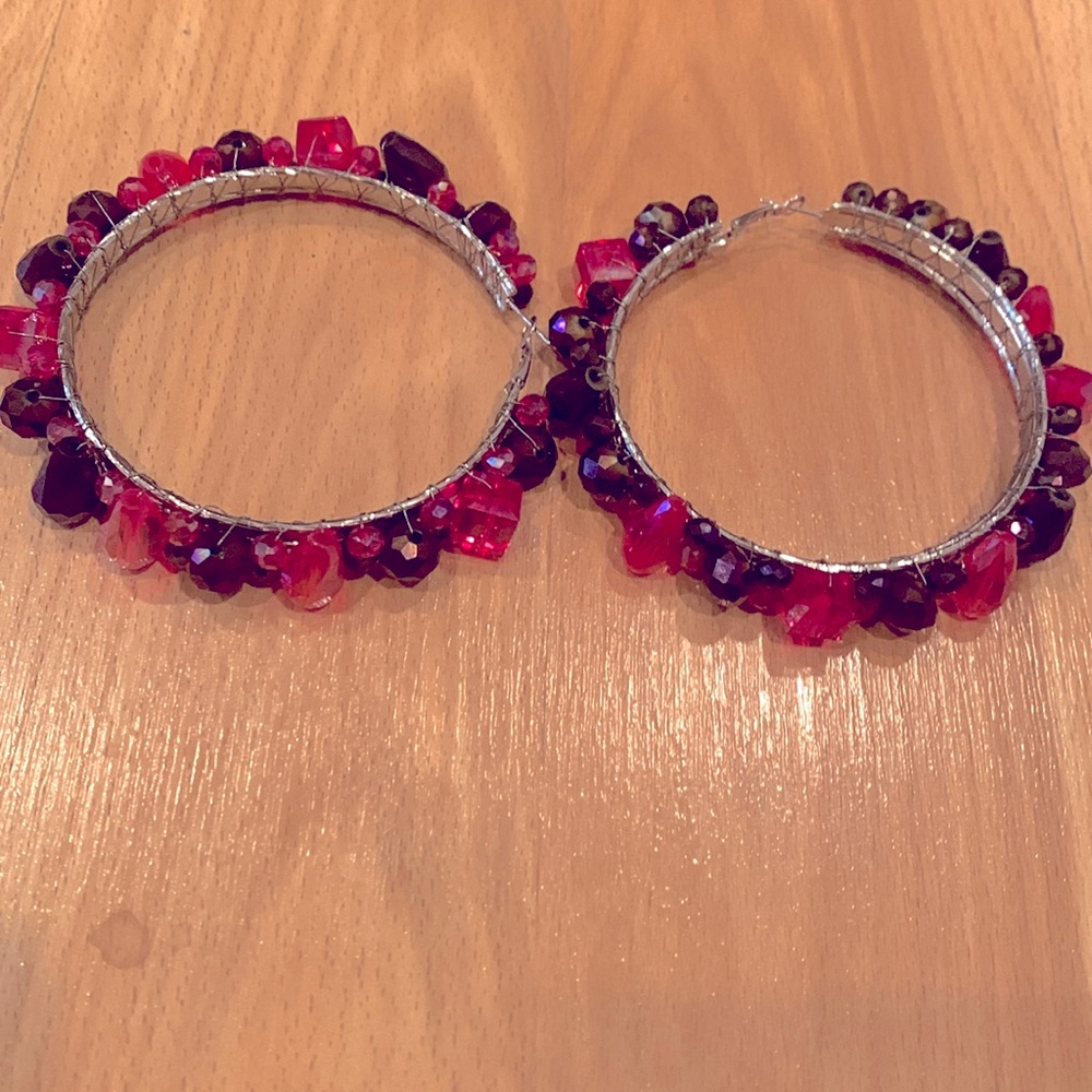 SASSY JONES Rochinda large hoop earrings